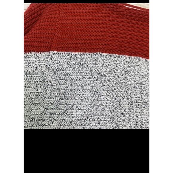 trouve sweater Color Block Red Black And Gray - Picture 5 of 7